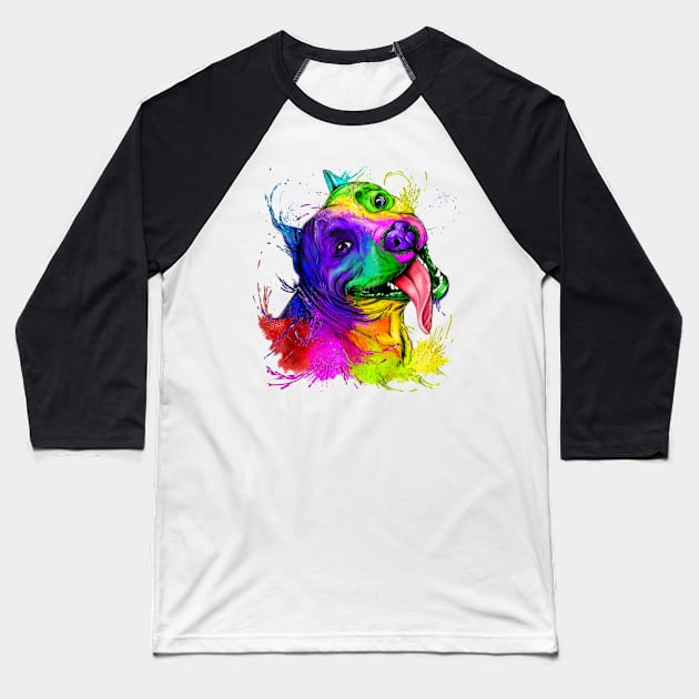 DOG staff color Baseball T-Shirt by AndreyG